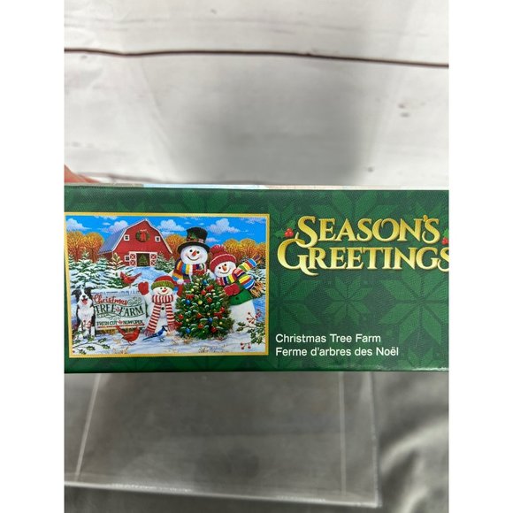 Season's Greetings Christmas‎ Tree Farm 1000 Piece Jigsaw Puzzle - Picture 7 of 13